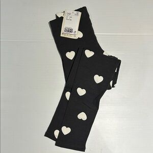 NWT H&M Kids Extra Soft Heart Leggings